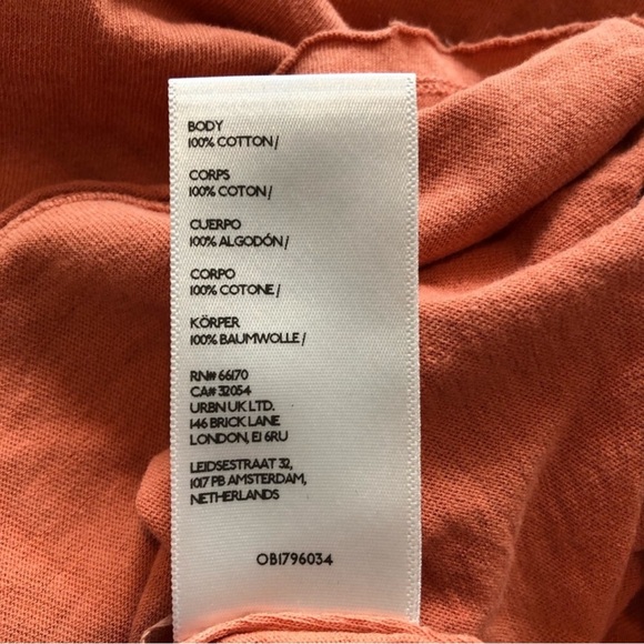 Free People Coastal Crusing Long Sleeve Tee in Hot Tea NWOT Size XL - Picture 7 of 8